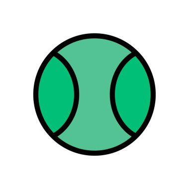 spor vektörü düz renk simgesi