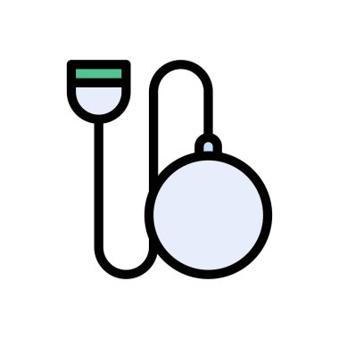 top vektörü düz renk simgesi