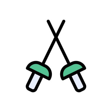 savaş vektörü düz renk simgesi