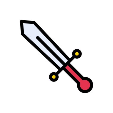 savaş vektörü düz renk simgesi