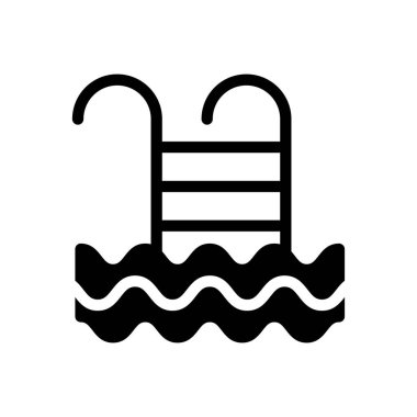 havuz vektörü düz simgesi