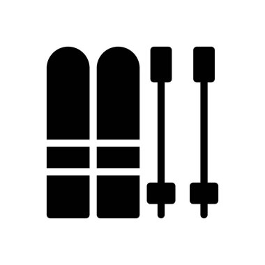 buz vektörü düz simgesi