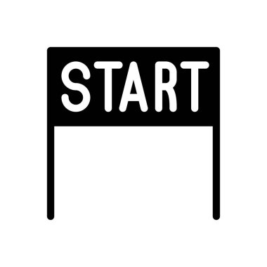 yarış vektör düz simgesi