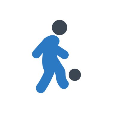 futbol vektörü renk simgesi