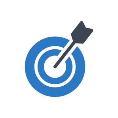 hedef vektör renk simgesi