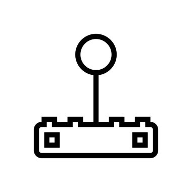 oyun vektörü ince çizgi simgesi