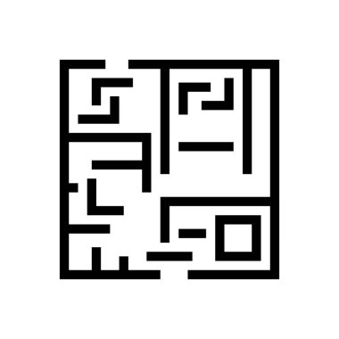 oyun vektörü ince çizgi simgesi