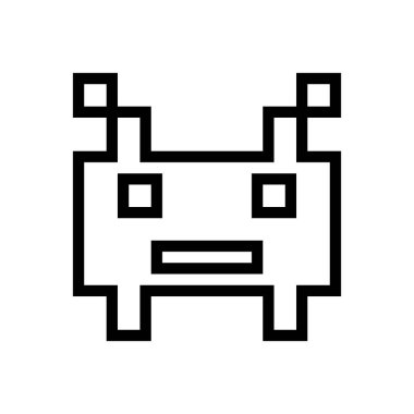 oyun vektörü ince çizgi simgesi