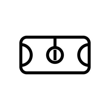 futbol vektörü ince çizgi simgesi