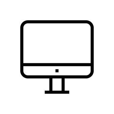 ekran vektörü ince çizgi simgesi