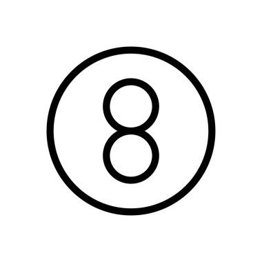 top vektörü ince çizgi simgesi