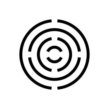 video vektörü ince çizgi simgesi