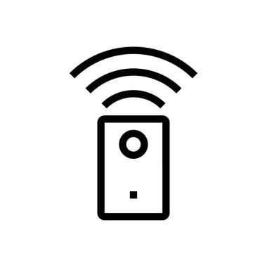 kablosuz vektör ince çizgi simgesi