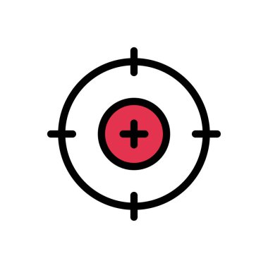 düz vektör renk simgesine odaklan