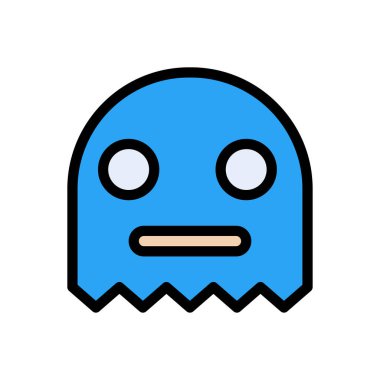 video vektörü düz renk simgesi