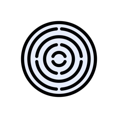 video vektörü düz renk simgesi