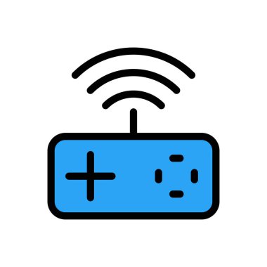 denetleyici vektör düz renk simgesi