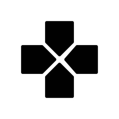 oyun vektörü sembolü düz simge