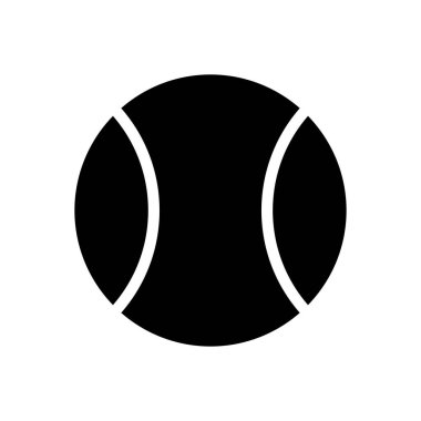 Tenis vektörü düz simgesi