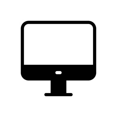 ekran vektörü düz simgesi