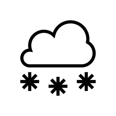 bulut vektörü ince çizgi simgesi