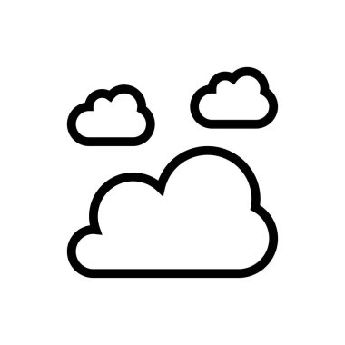 hava vektörü ince çizgi simgesi