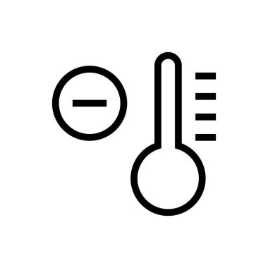 Termometre Vektör İnce çizgi simgesi