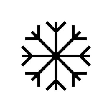 kış vektörü ince çizgi simgesi