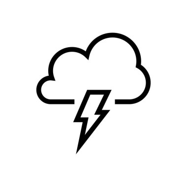 hava vektörü ince çizgi simgesi