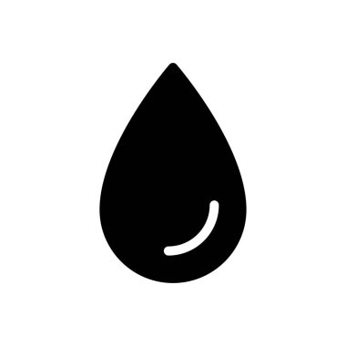 su vektörü kabartması düz simge