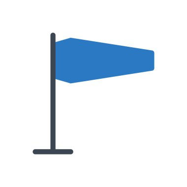 yön vektör renk simgesi