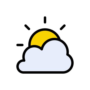 güneş vektörü düz renk simgesi