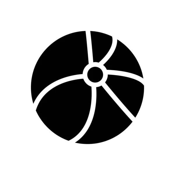 Sport Vektor Glyphen Flach Symbol — Stockvektor