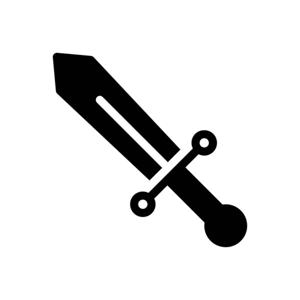 Battle Vector Glyph Flat Icon — Stock Vector