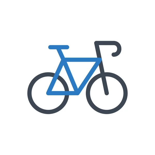 Cycle Vecteur Glyphe Couleur Icône — Image vectorielle