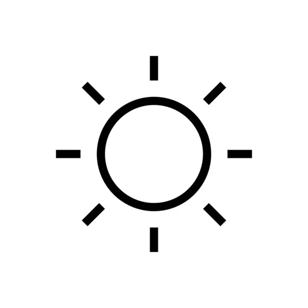 Shine Vector Thin Line Symbol — Stockvektor