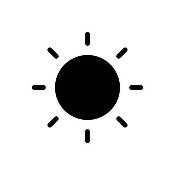 Shine Vector Glyph Flat Icon — Stock Vector