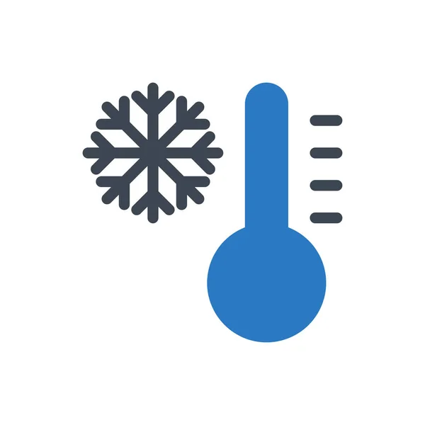 Значок Цвета Вектора Температуры — стоковый вектор