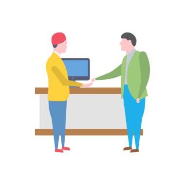 El sıkışma vektörü düz renk simgesi