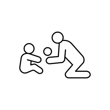 vektör ince çizgi simgesini çal