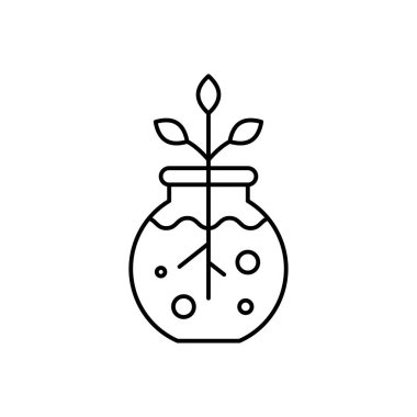 dekorasyon vektörü ince çizgi simgesi