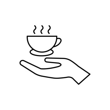 vektör ince çizgi simgesini servis et