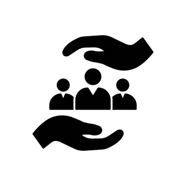 Güvenlik vektörü simgesi düz simgesi