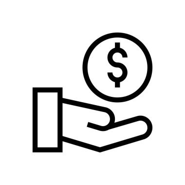 ödenen vektör ince çizgi simgesi