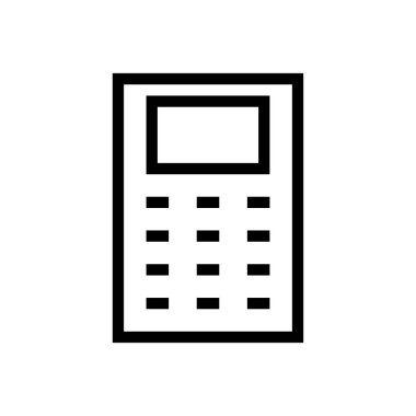 muhasebe vektörü ince çizgi simgesi