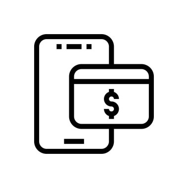 çevrimiçi vektör ince çizgi simgesi