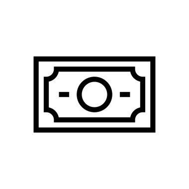 para vektörü ince çizgi simgesi