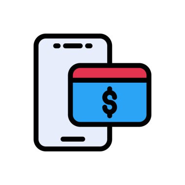 çevrimiçi vektör düz renk simgesi