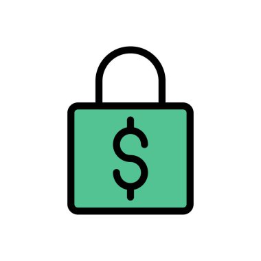 alışveriş vektörü düz renk simgesi