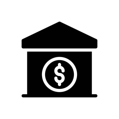 Dolar vektör sembolü düz simge